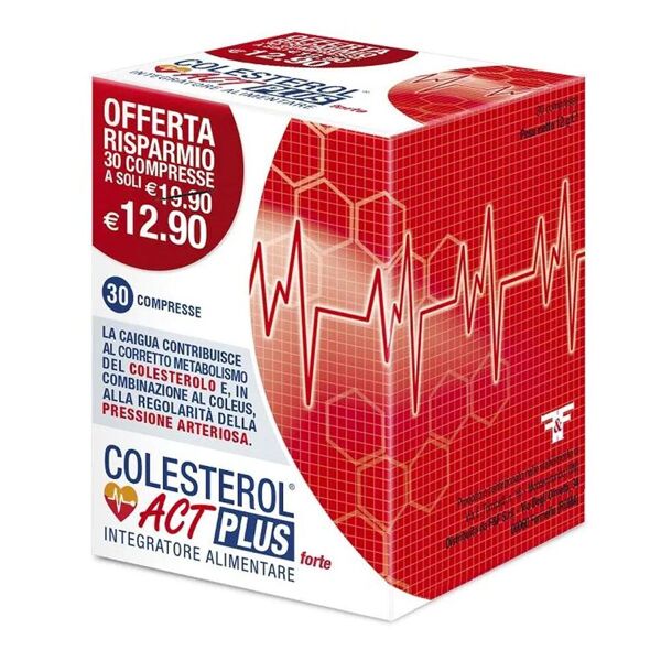f&f colesterol act plus forte integratore controllo colesterolo 30 compresse