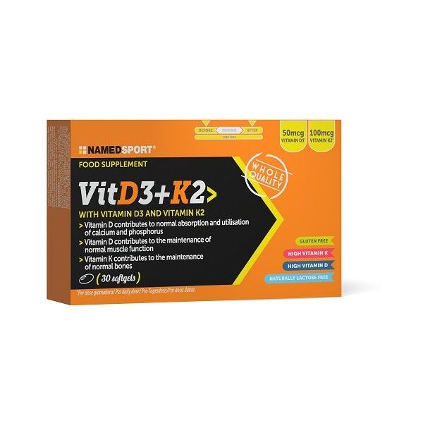 named sport vitd3+k2 integratore multivitaminico 30 softgels