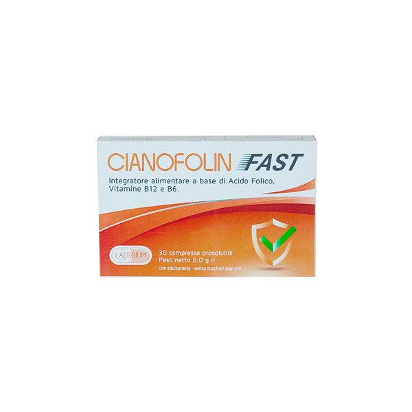 laerbium pharma cianofolin fast integratore gravidanza 30 compresse