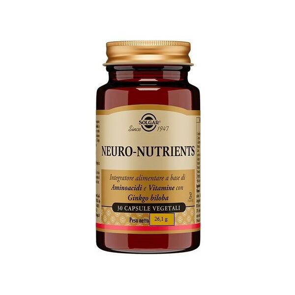 solgar neuro-nutrients integratore sistema nervoso 30 capsule vegetali