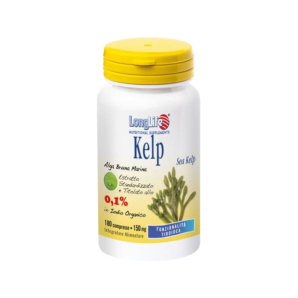 longlife kelp alga bruna integratore multivitaminico 180 compresse