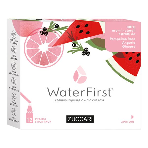 zuccari waterfirst pompelmo rosa anguria ginepro 12 stick pack