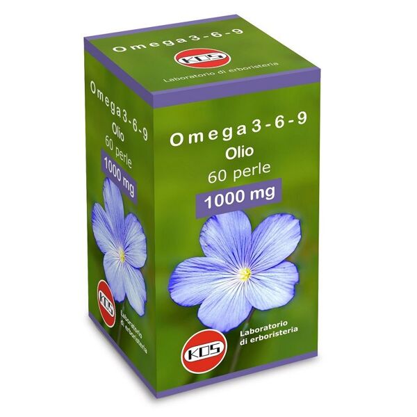 kos - laboratorio di erboristeria omega 3-6-9 olio integratore antiossidante 60 perle