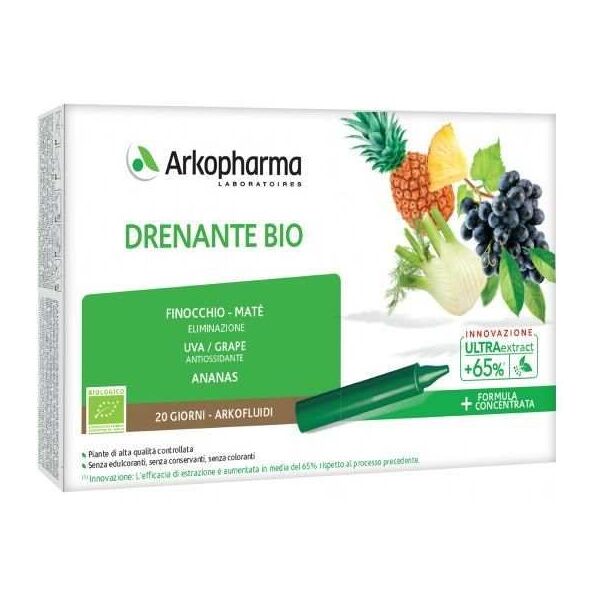 arkofarm arkopharma arkofluidi integratore drenante bio 20 fiale