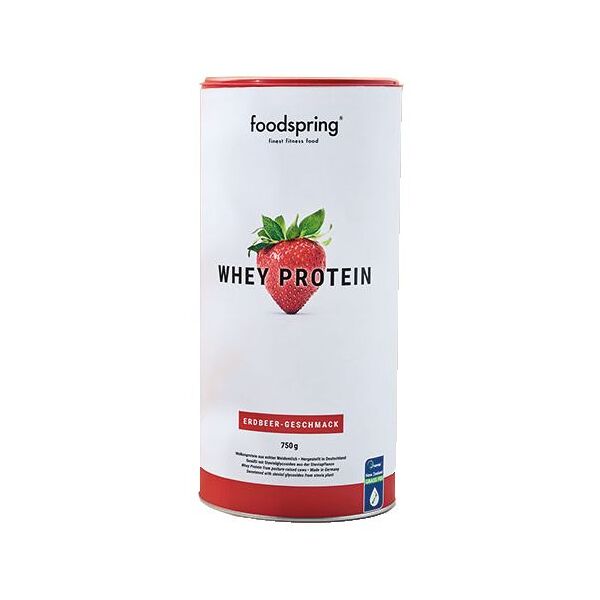 foodspring whey protein gusto fragola 750g