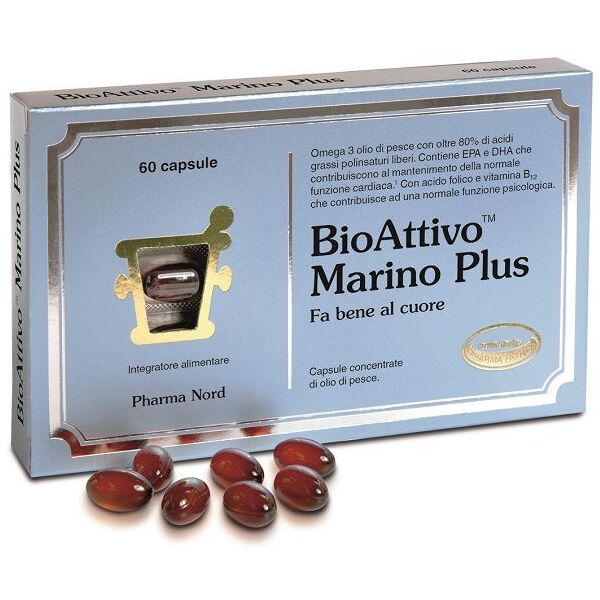 pharma nord bioattivo marino plus integratore cuore 60 capsule