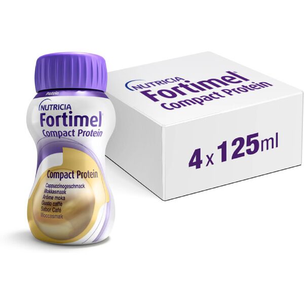 nutricia fortimel compact protein caffè integratore proteico 4x125ml