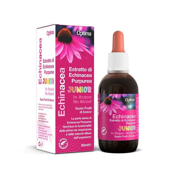 optima estratto di echinacea purpurea junior no alcool gusto frutti di bosco 50ml