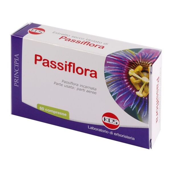 kos - laboratorio di erboristeria passiflora estratto secco integratore rilassamento e sonno 60 compresse