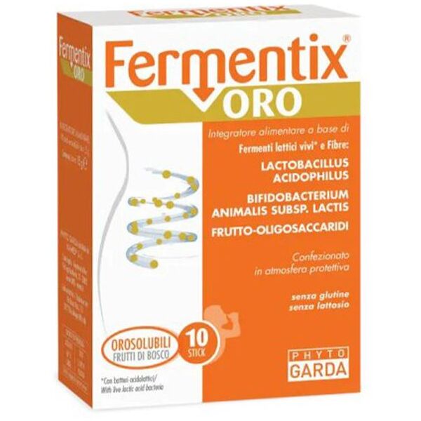 phyto garda fermentix oro integratore fermenti lattici 10 stick