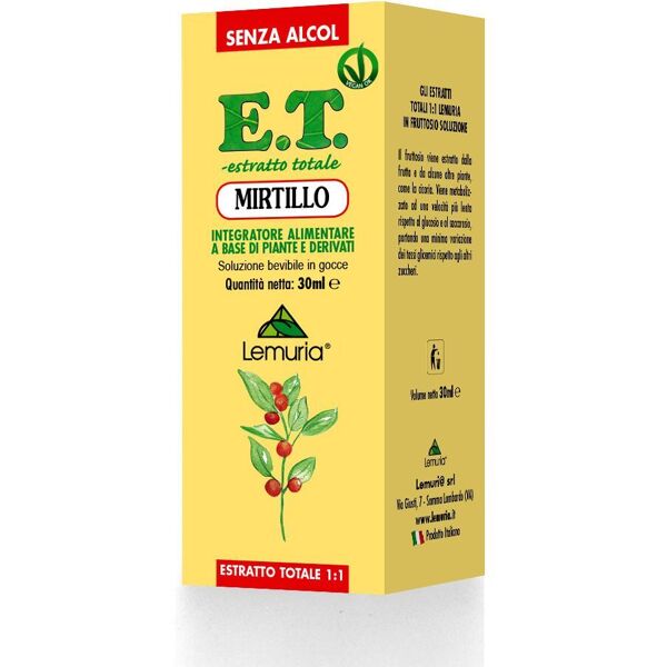 lemuria mirtillo estratto totale integratore circolazione 30ml