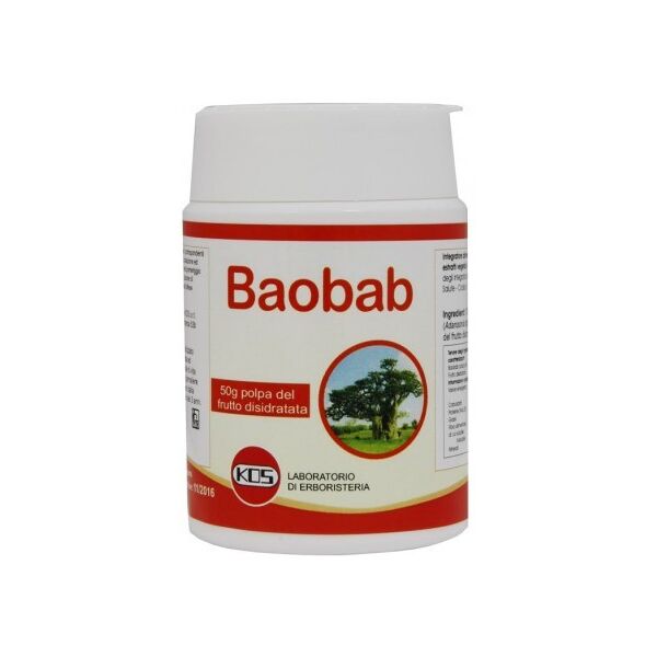 kos - laboratorio di erboristeria baobab polvere integratore alimentare 50g