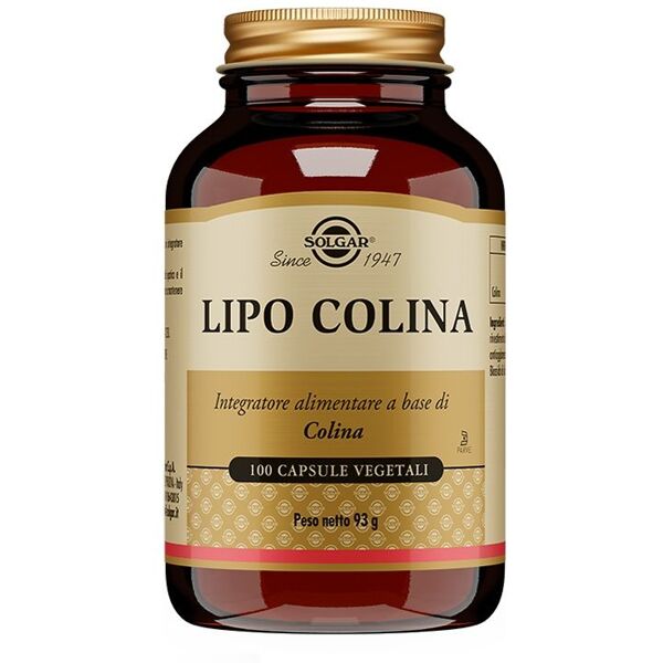 solgar lipo colina integratore controllo colesterolo 100 capsule vegetali