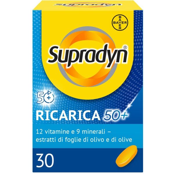 supradyn ricarica 50+ integratore vitamine e minerali con antiossidanti 30 compresse