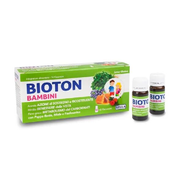 bioton bambini integratore acerola pappa reale 14 flaconcini