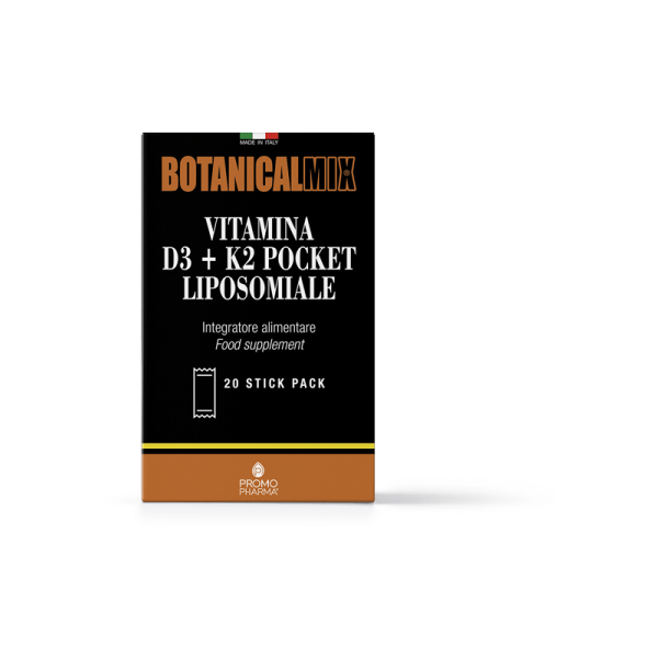 promopharma botanical mix vitamina d3+k2 pocket liposomiale 20 stick