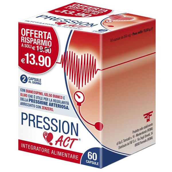 f&f pression act integratore pressione arteriosa 60 capsule