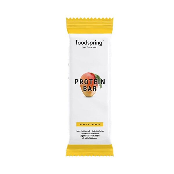 foodspring protein bar milkshake e mango barretta iperproteica 60g