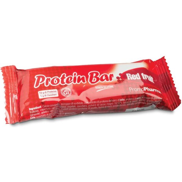 promopharma protein bar red fruit barretta proteica 45g