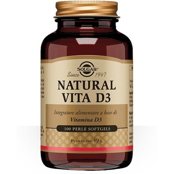 solgar natural vita d3 integratore vitamina d3 100 perle