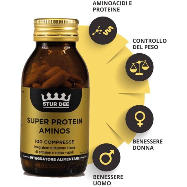 stur dee super protein integratore proteine 100 compresse