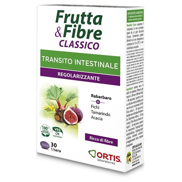 frutta&fibre frutta e fibre classico regolarizzante integratore intestino 30 compresse