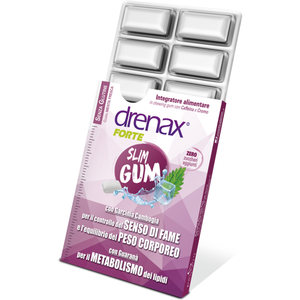 drenax forte slim gum integratore ritenzione idrica 9 chewingum