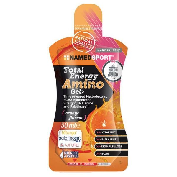 named total energy amino gel orange flavour