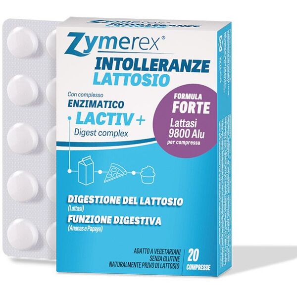 zymerex intolleranze integratore digestione lattosio 20 compresse