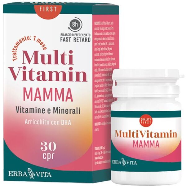 erba vita multi vitamin mamma integratore multivitaminico 30 compresse