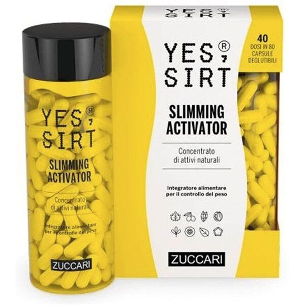 zuccari yes sirt slimming activator integratore controllo del peso 80 capsule