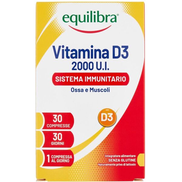 equilibra vitamina d3 2000ui integratore muscoli e ossa 30 compresse