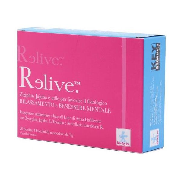 bio + key relive integratore benessere mentale 20 bustine orosolubili monodose