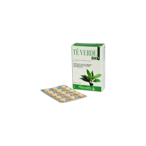 pharmalife research tè verde 100% 60 compresse