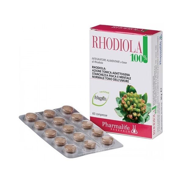 pharmalife research rhodiola 100% 60 compresse