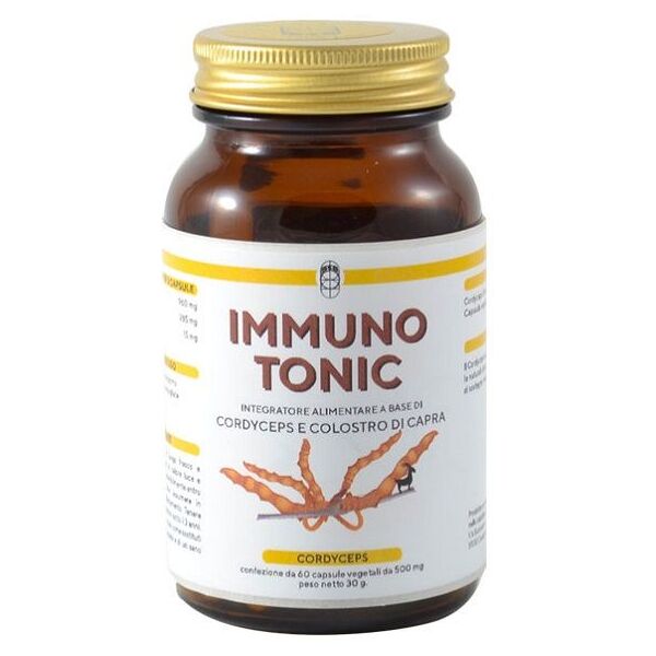 punto salute e benessere immuno tonic integratore di cordyceps e colostro di capra 60 capsule