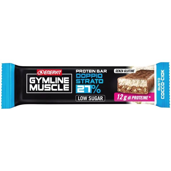 enervit gymline protein bar 27% doppio strato gusto cocco ciok 45g