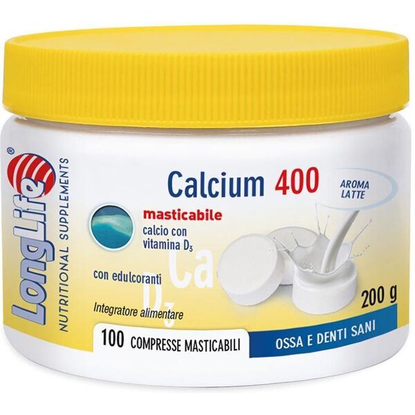 longlife calcium latte integratore ossa 100 compresse