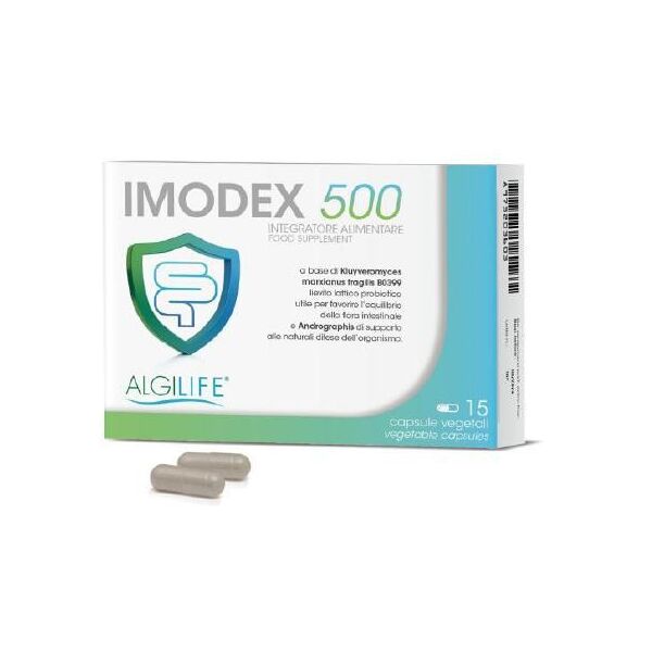 algilife imodex 500 integratore flora intestinale 15 capsule