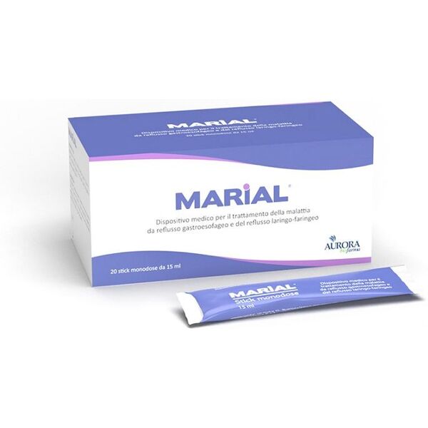 aurora biofarma marial integratore contro reflusso gastroesofageo 20 stick