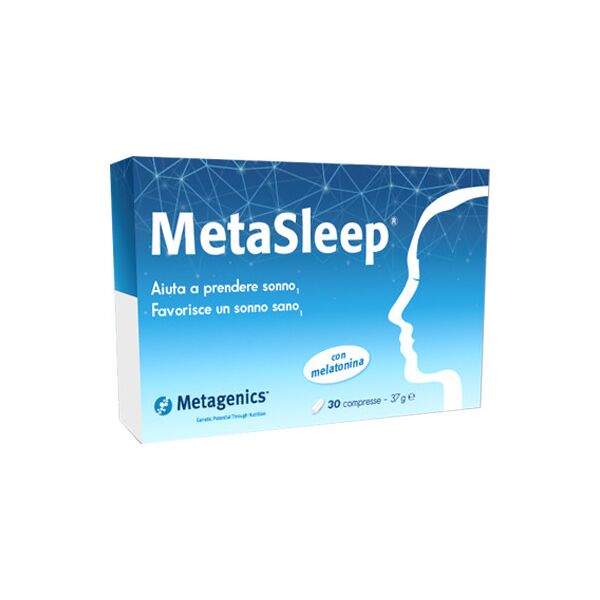 metagenics metasleep integratore melatonina 1mg 30 capsule