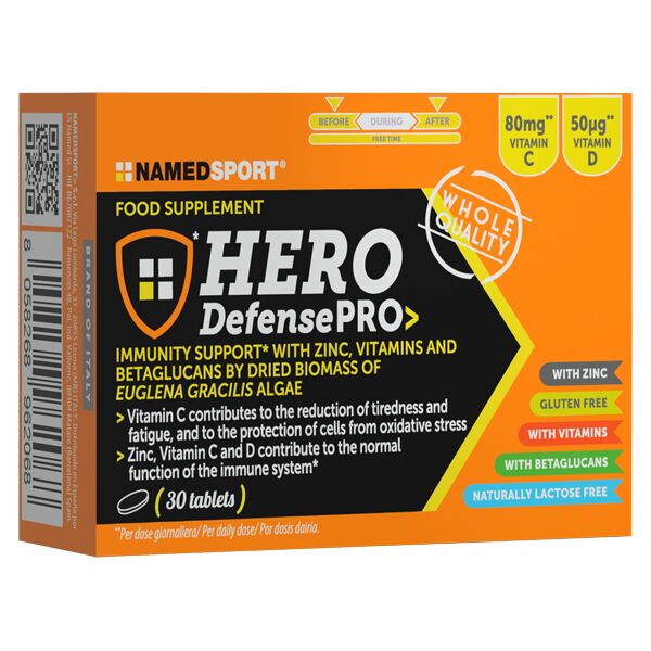 named hero defense pro integratore sistema immunitario 30 compresse