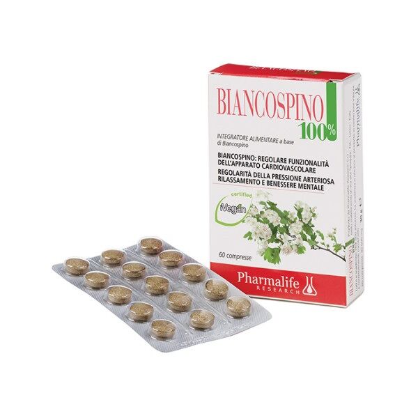 pharmalife research biancospino 100% 60 compresse