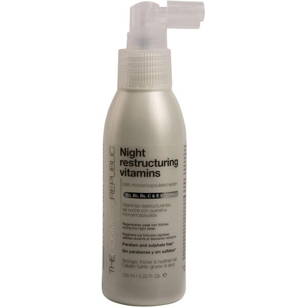 the cosmetic republic night vitamins spray vitamine ristrutturanti notte capelli deboli 125ml