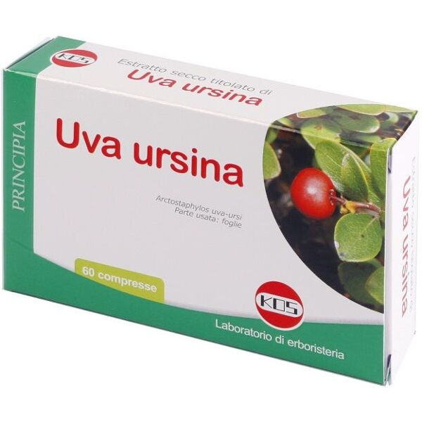 kos - laboratorio di erboristeria uva ursina integratore benessere vie urinarie 60 compresse