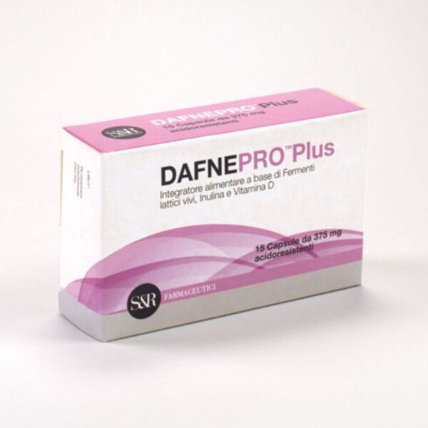 s&r farmaceutici dafnepro plus 375mg integratore fermenti lattici 15 capsule