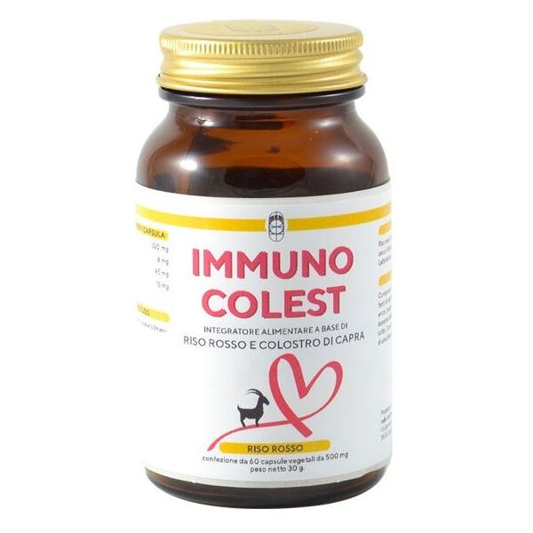 punto salute e benessere immuno colest 500mg riso rosso colostro capra integratore 60 capsule vegetali