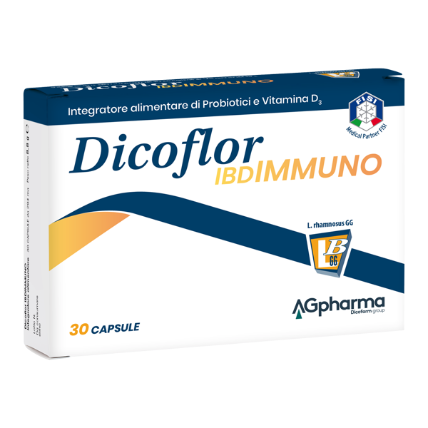 dicoflor 60 immuno d3 integratore probiotici e vitamina d3 30 capsule