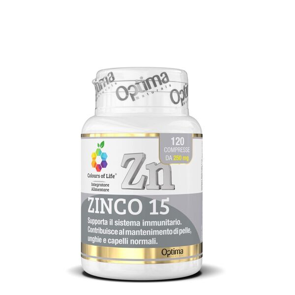 colours of life zinco 15 integratore difese immunitarie 120 compresse