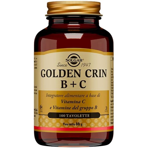 solgar golden crin b+c integratore stanchezza 100 tavolette